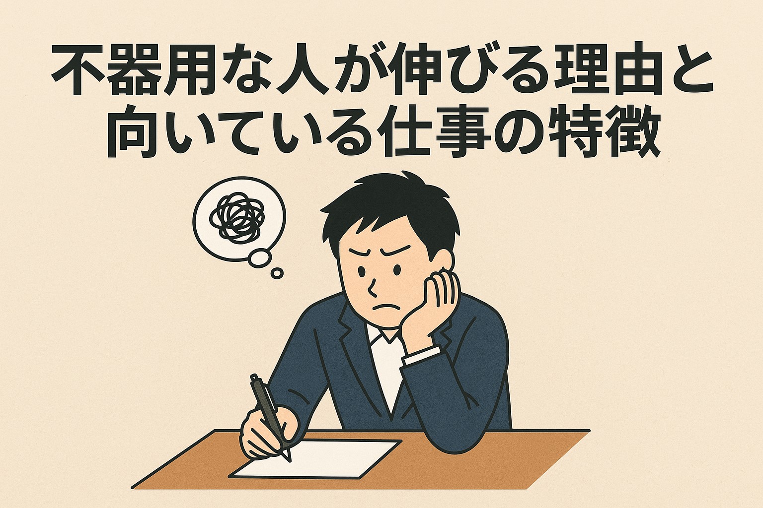 不器用な人が伸びる理由と向いている仕事の特徴