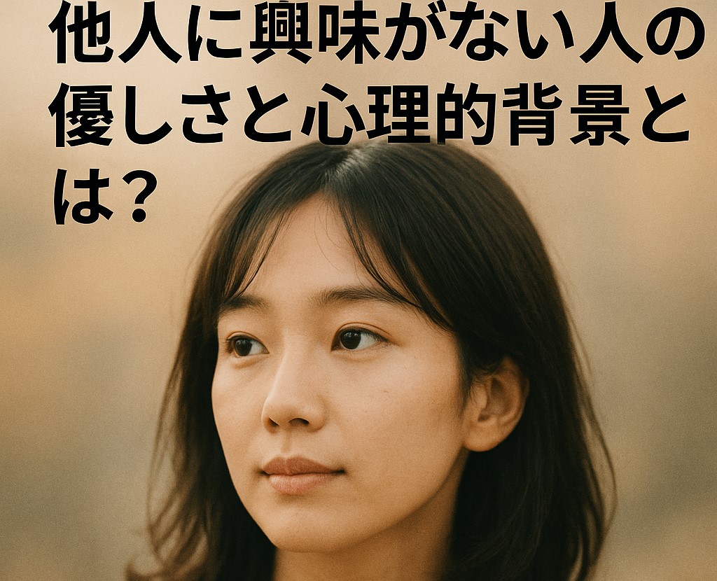 他人に興味がない人の優しさと心理的背景とは?