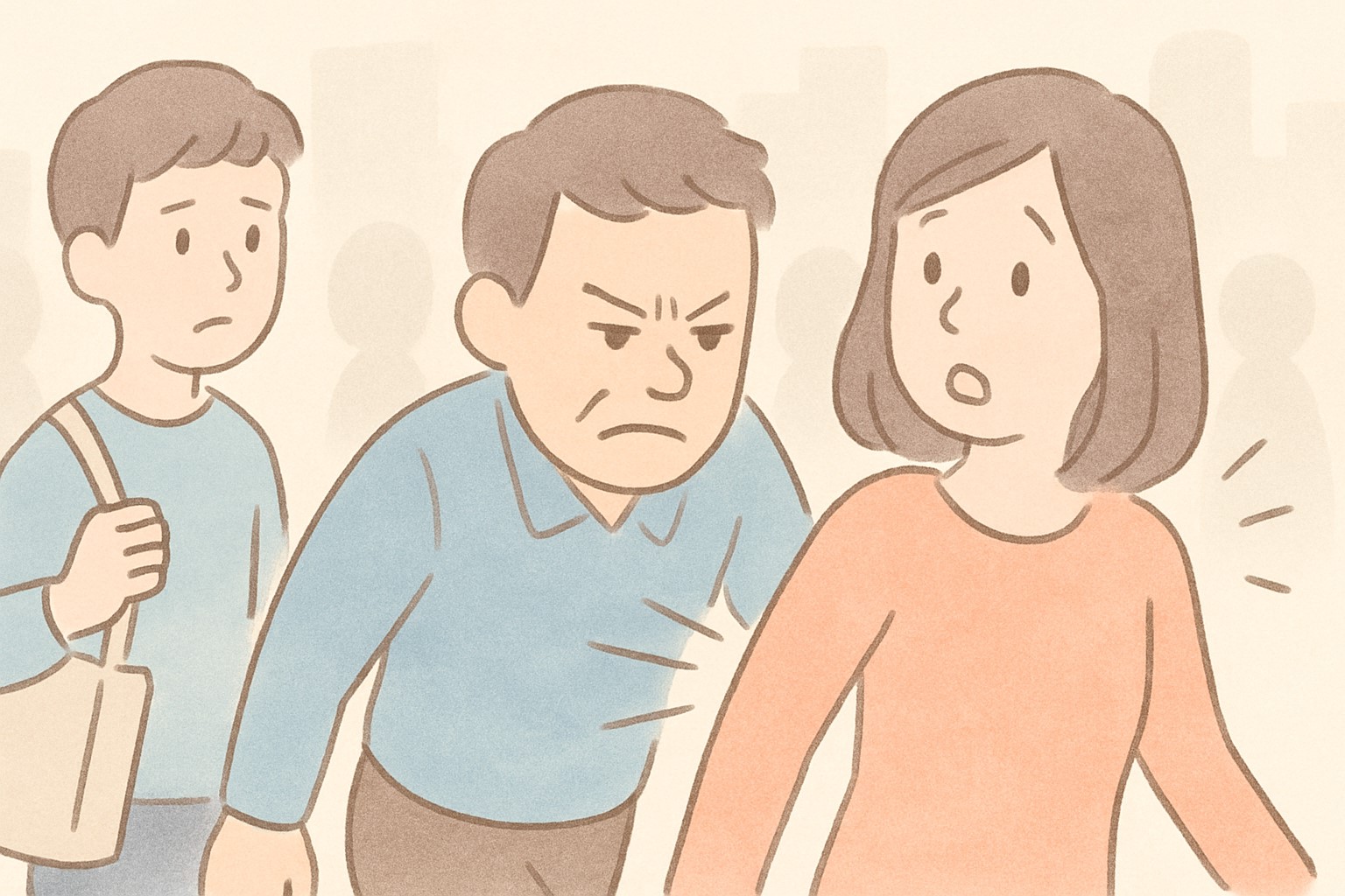 わざとぶつかってくる人の心理とは?その特徴と対処法を徹底解説